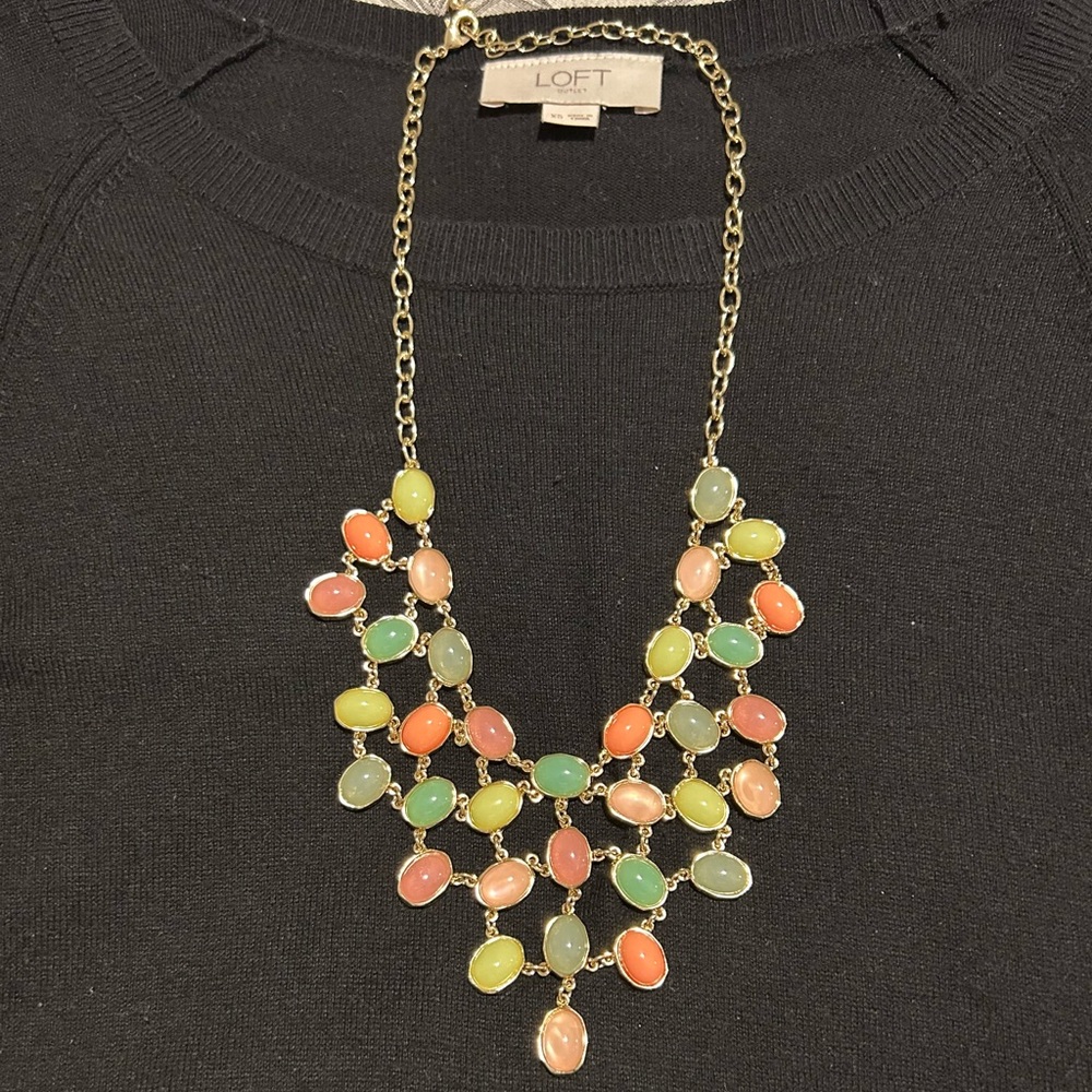 Multicolor Bib Necklace